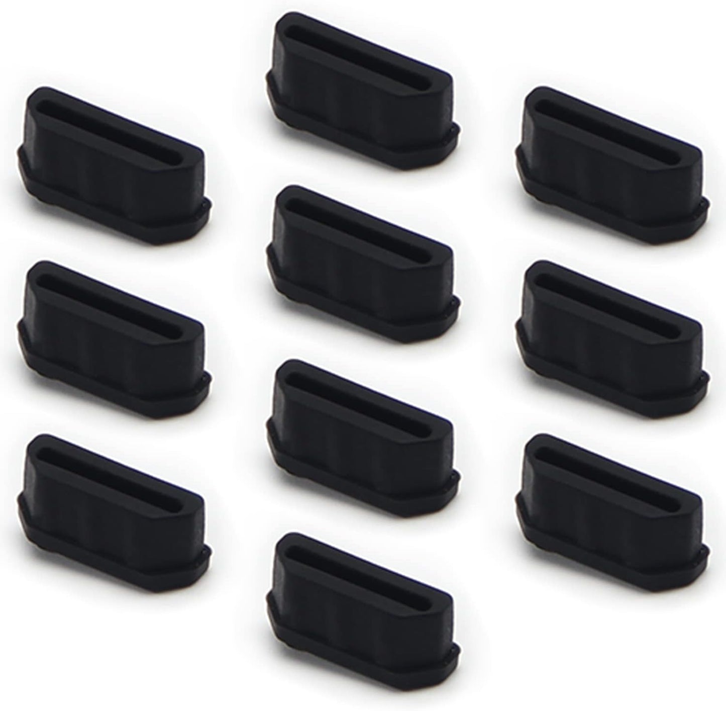 Fielect 20Pcs Silicone HDMI anti Dust Cover Plugs Protector Stopper Cap Black for Female Port Black for TV, Computer, 14X7X5Mm  Fielect   