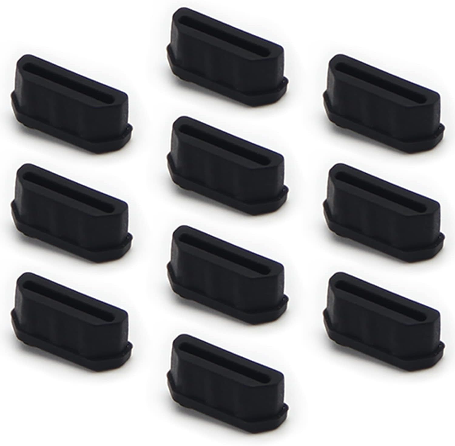 Fielect 20Pcs Silicone HDMI anti Dust Cover Plugs Protector Stopper Cap Black for Female Port Black for TV, Computer, 14X7X5Mm  Fielect   