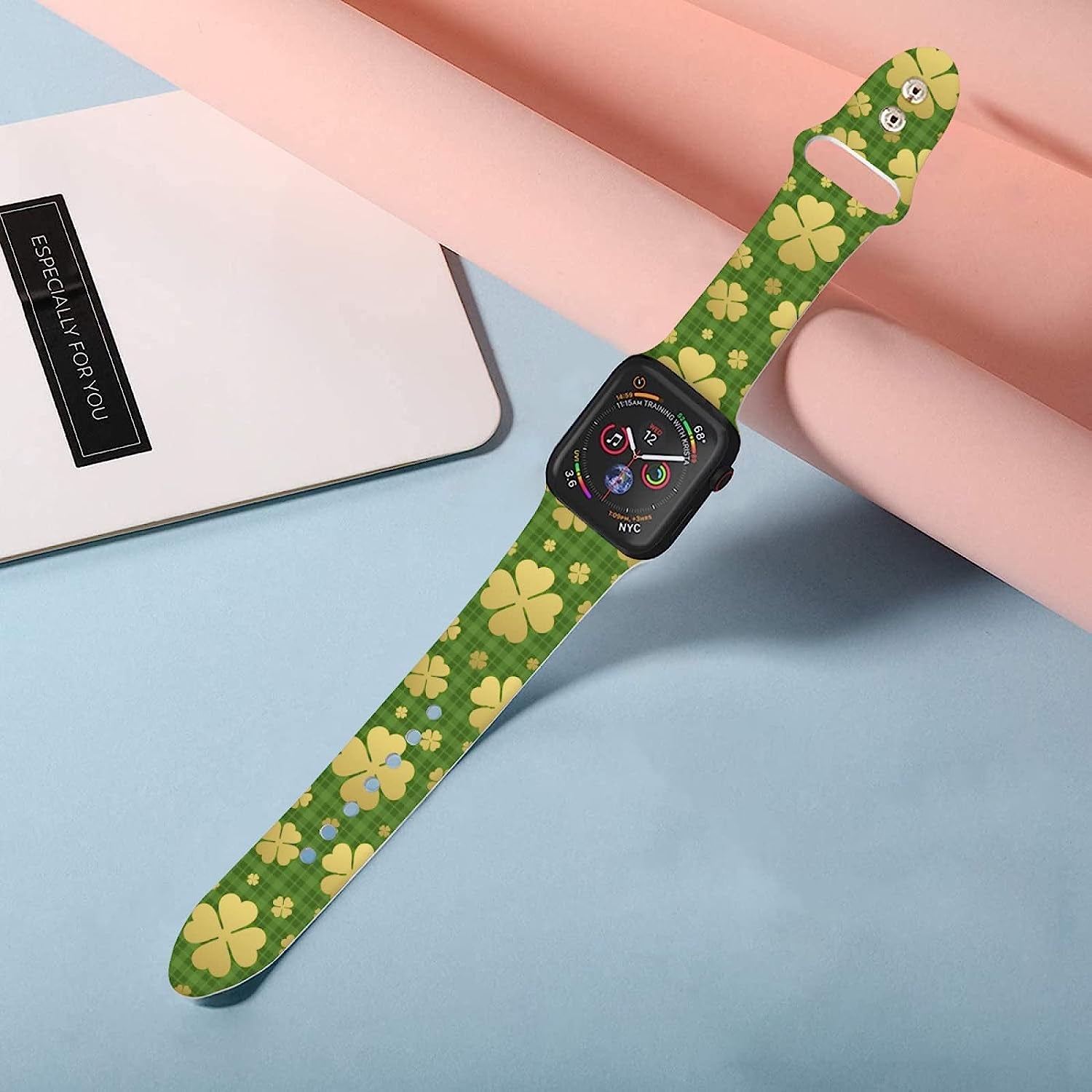 Watch Bands Compatible Apple Watch for Women Men, Adjustable Smart Watch Band Soft Silicone Wristbands Replacment Strap for Watch Series 7 6 5 4 3 2 1  KASDBY   