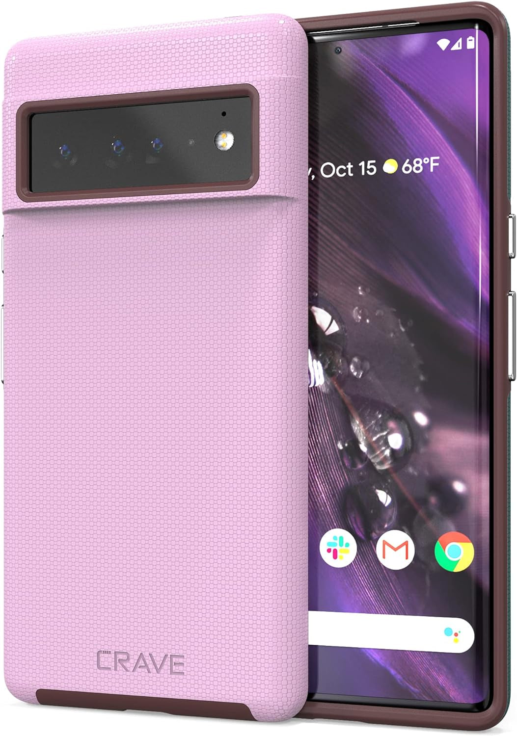Crave Dual Guard for Google Pixel 6 Pro, Shockproof Protection Dual Layer Case for Google Pixel 6 Pro - Berry  Crave Lilac  