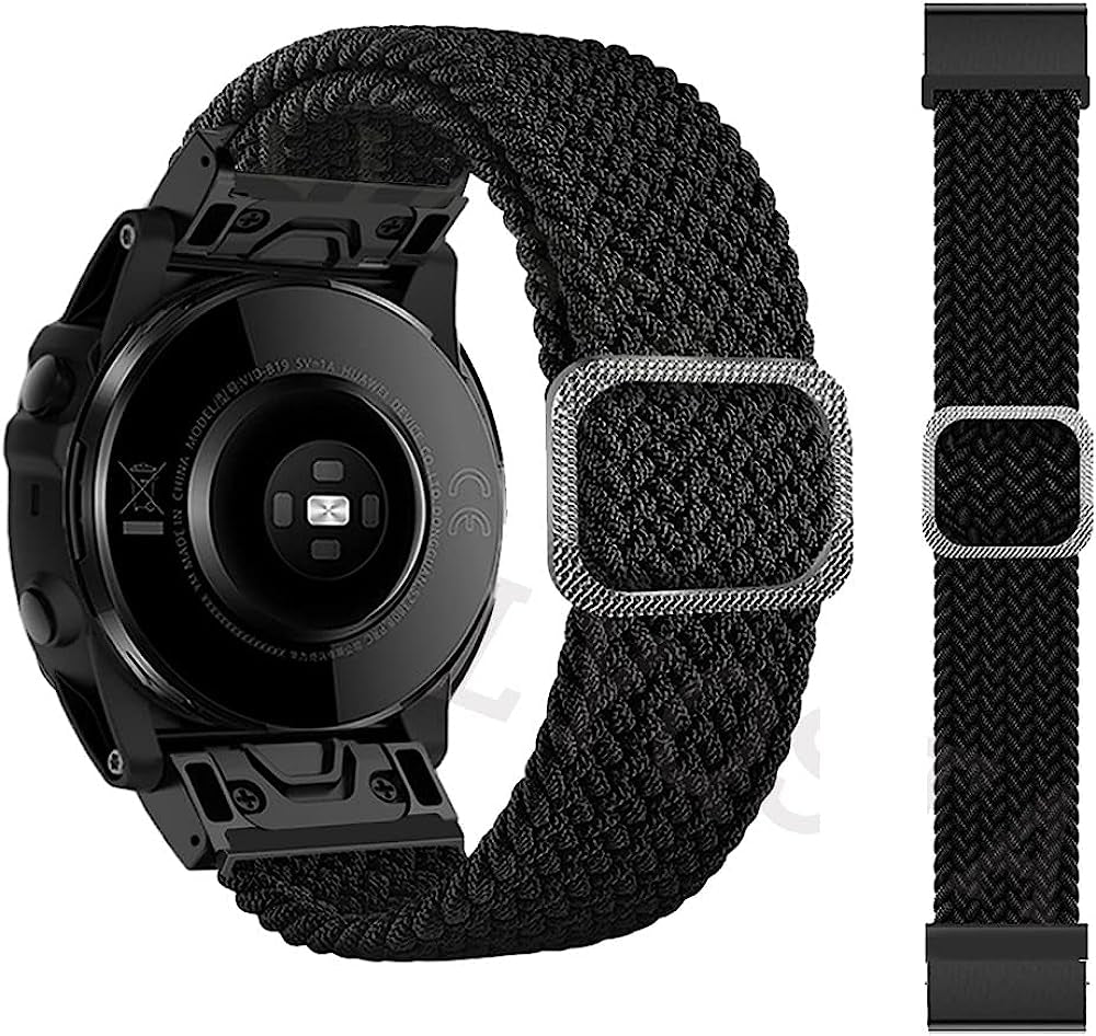 RAYESS 22Mm 26Mm Quick Fit Watchband for Garmin Fenix 6X 6X Pro 5X 3 Loop Nylon Wrist Band/Garmin Fenix 6 6 Pro 5 plus Fenix 7X Fenix 7  RAYESS A 22mm Fenix 6 6Pro 