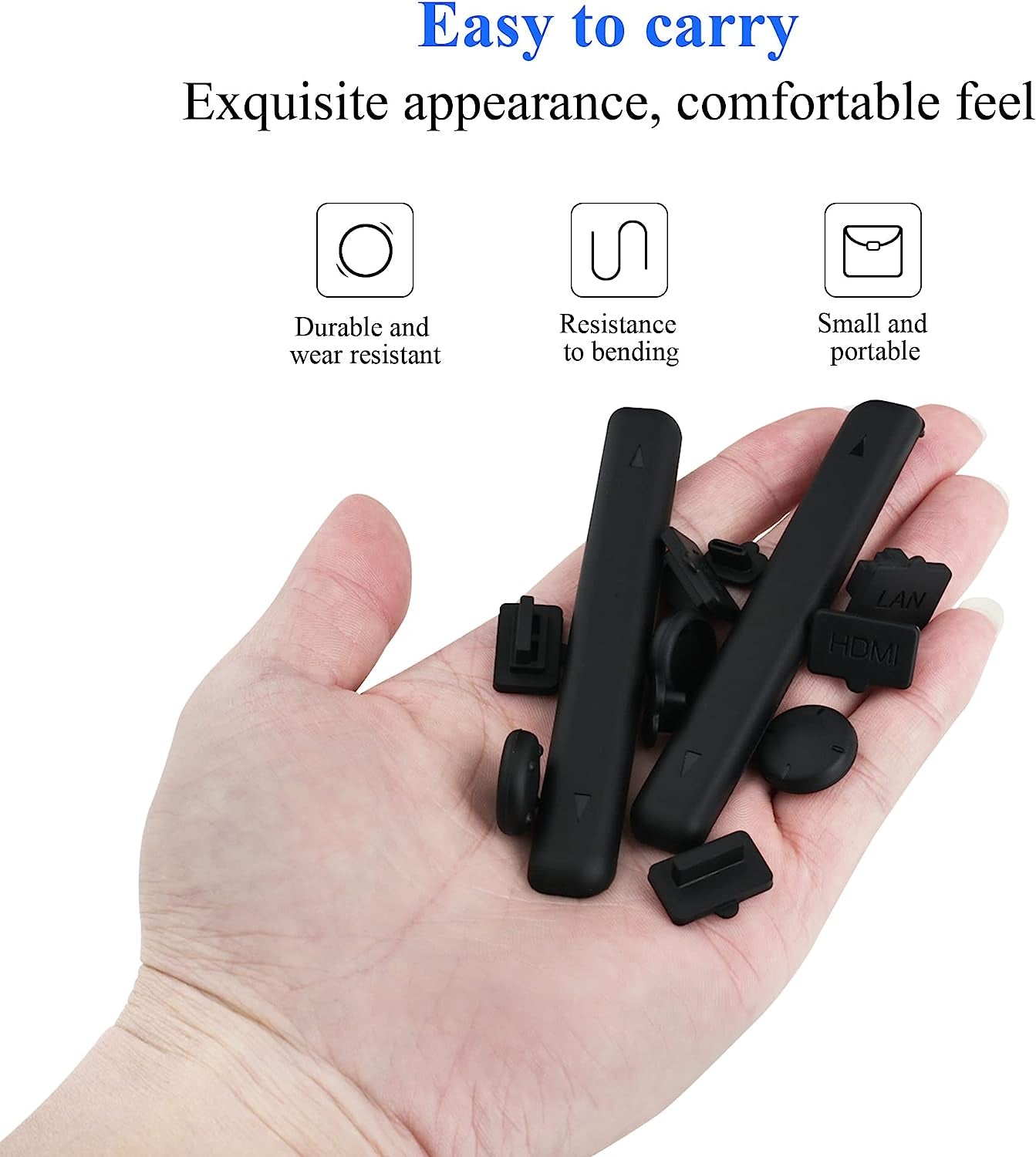 FANPL Accessories for Nintendo Switch OLED with 11 Dust Plugs and 3 Thumb Grips  FANPL   