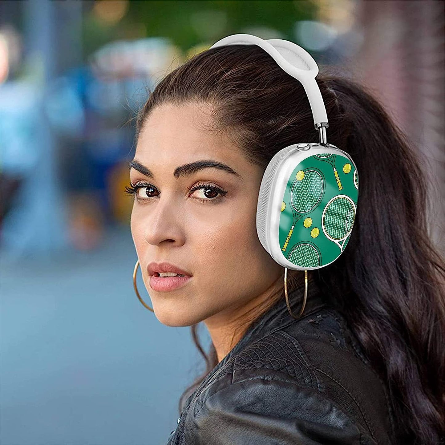 WINCHIHAN Printed Soft TPU Anti-Scratch Protective Case Cover Compatible with Airpods Max Headphones # AS0262  WINCHIHAN   