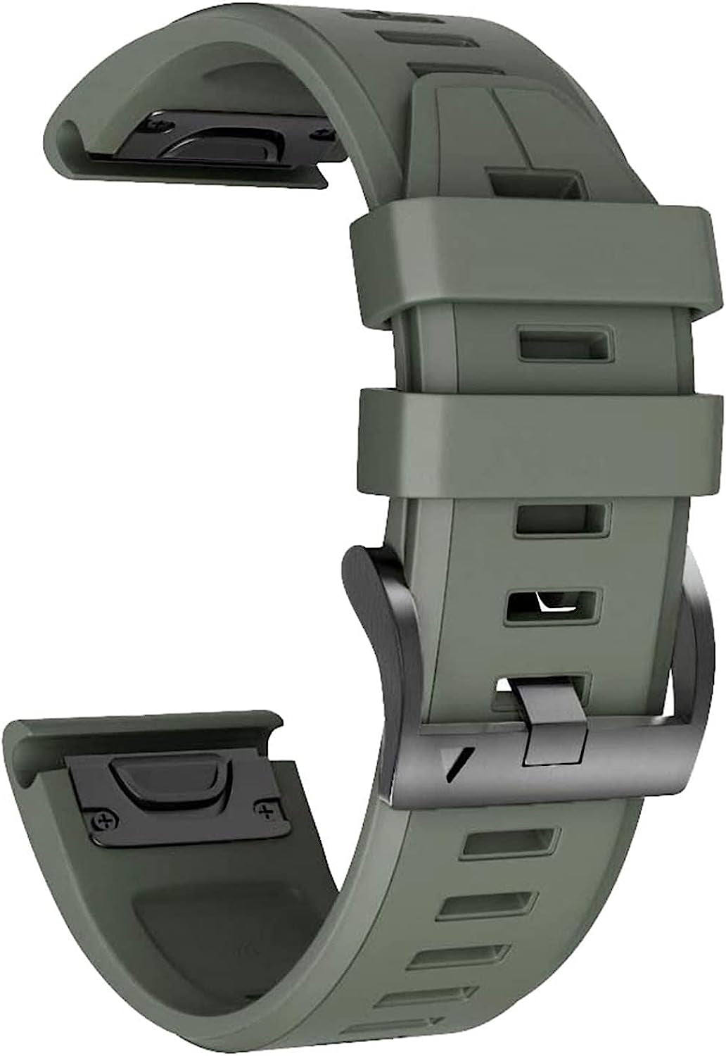 PURYN 26 22Mm Silicone Smart Watch Band for Garmin Fenix 7 7X 6 6X 6Xpro 5X plus 935 3HR Quick Release Easy Fit Straps Bracelet Correa  PURYN BLACK WHITE 26mm Fenix 6X 6XPro 