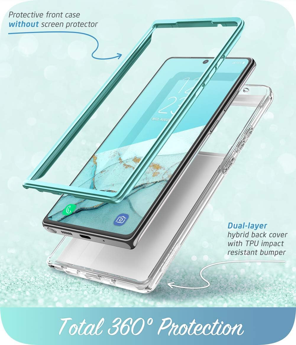 I-Blason Cosmo Series Case Designed for Galaxy Note 20 Case 5G 6.7 Inch (2020 Release), Protective Bumper Marble Design without Built-In Screen Protector (Ocean)  i-Blason   