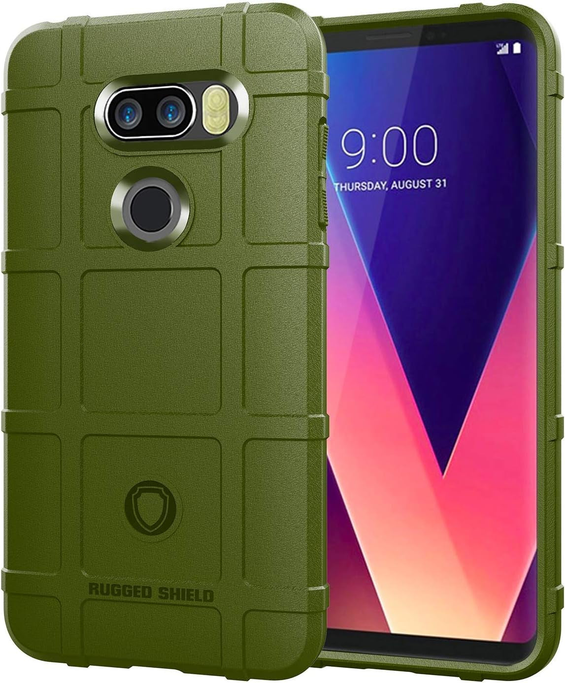 ZYZXJSGHD Fit for LG V30/V30S Case,Military Grade Drop Tested Protective Phone Case Hybrid Heavy Duty Impact Resistant Cover for Lg V35 Thinq -Green  ZYZX   