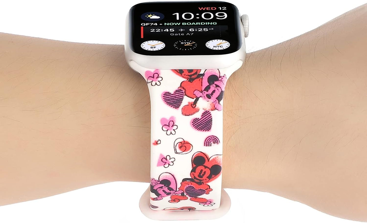 Onederhome Band Compatible with Apple Watch Bands 38 40 41Mm, Cartoon Silicone Printed Fadeless Cute Band for Girl Boy Iwatch Series 7 6 5 4 3 2 Se (KN, 38/40/41Mm)  OnederHome   