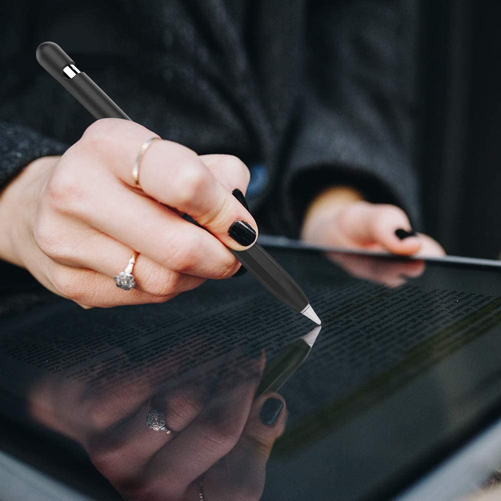 Ahastyle Anti-Slip Case Sleeve Silicone Protective Skin [ Added Cable Adapter Tether Kit] Compatible with Apple Pencil 1St Generation  AHASTYLE   