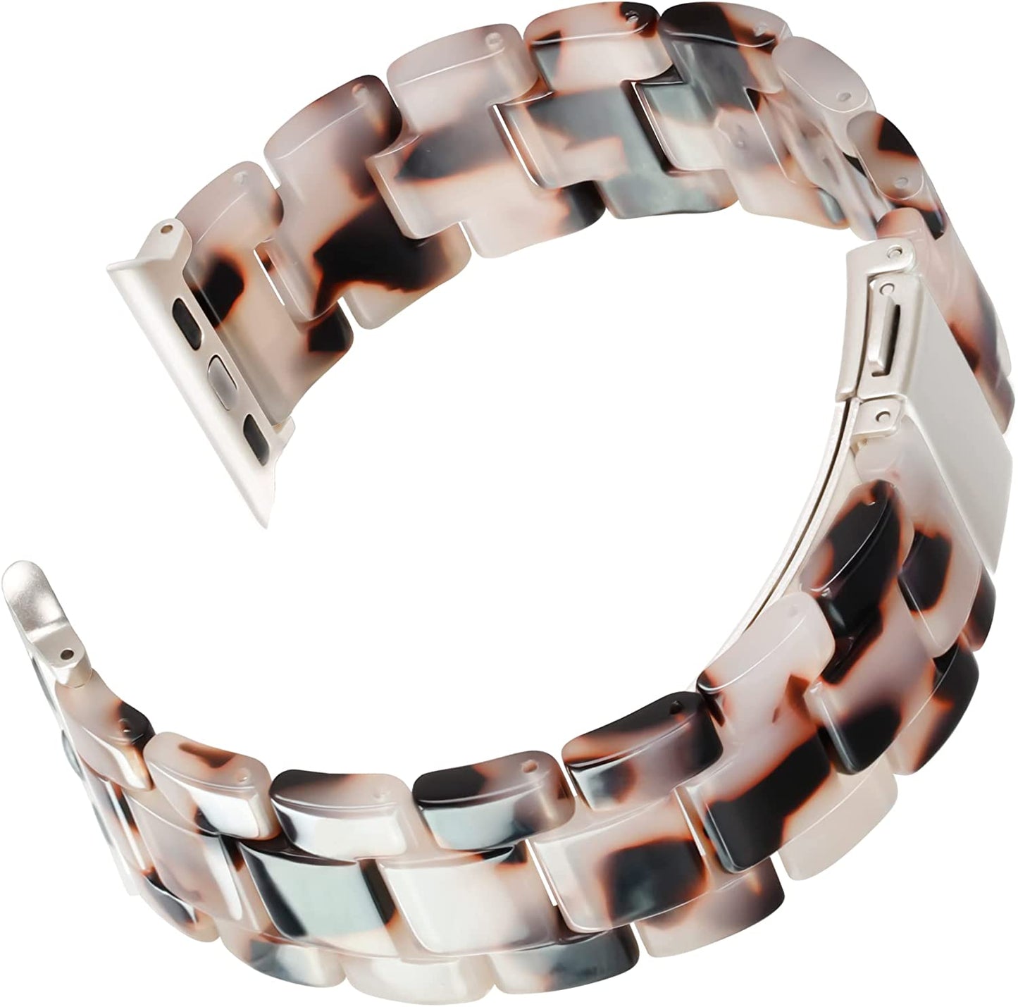 Vamyzji Compatible with Apple Watch Band 41Mm 40Mm 38Mm or 49Mm 45Mm 44Mm 42Mm, Light Waterproof Easy Adjustable Resin Replacement Iwatch Band for Apple Watch Ultra Series 8 Series 7 6 SE 5 4 3 2 1  Vamyzji   