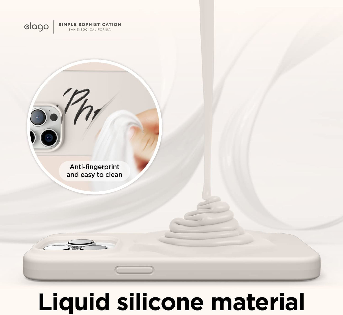 Elago Compatible with Iphone 14 Case, Liquid Silicone Case, Full Body Protective Cover, Shockproof, Slim Phone Case, Anti-Scratch Soft Microfiber Lining, 6.1 Inch (Stone)  elago   