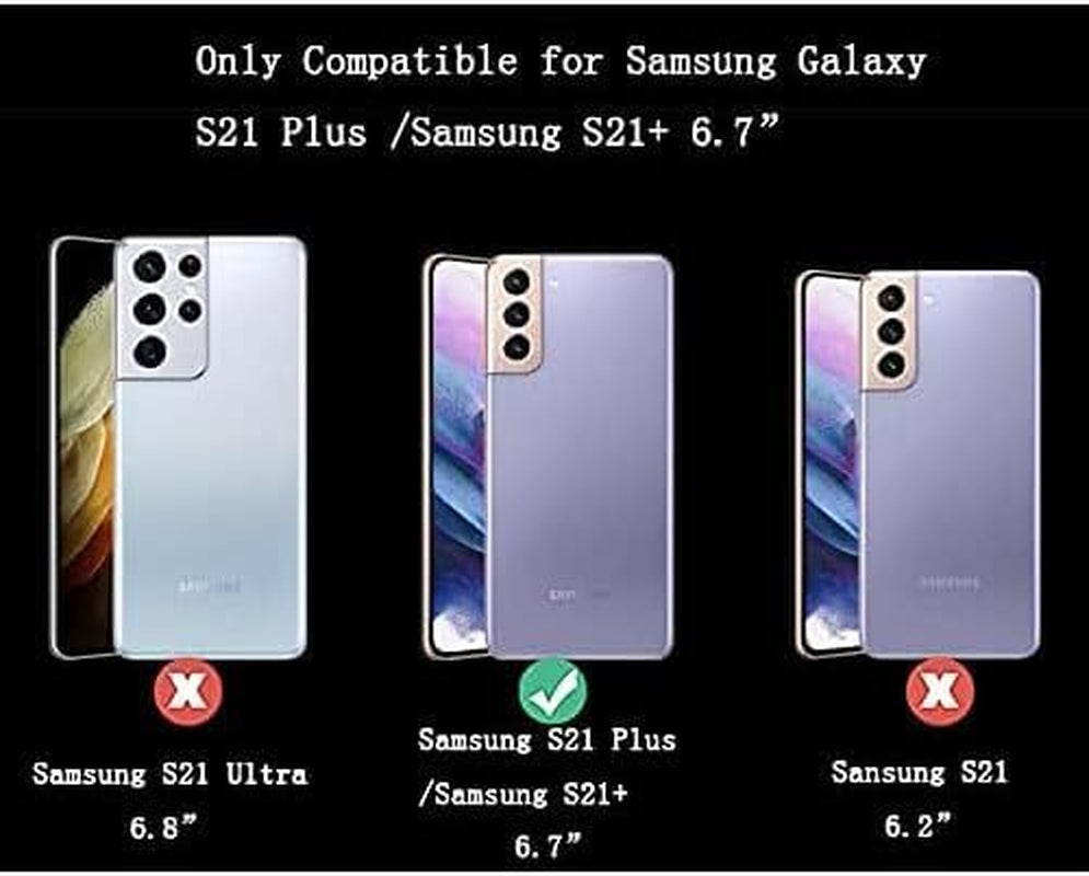 Phylla Samsung Galaxy S21+ plus Phone Case [Compatible with Magsafe] [Full Camera Protection Slim] Luxury Magnetic Solid Color Cover Soft Silicone Bumper for Galaxy S21 plus 5G 6.7" (Blackish Green)  phylla\1   