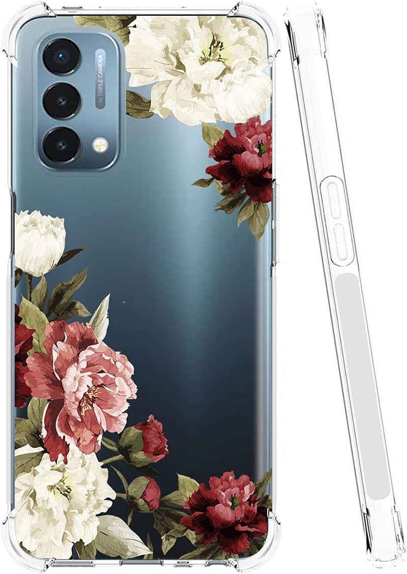 Zoeirc Case for Oneplus Nord N200 5G Case, Oneplus N200 5G Clear Case for Girls Women, Soft TPU Shockproof Protective Transparent Case Cover for Oneplus Nord N200 5G (Blossom Flower)  Zoeirc   