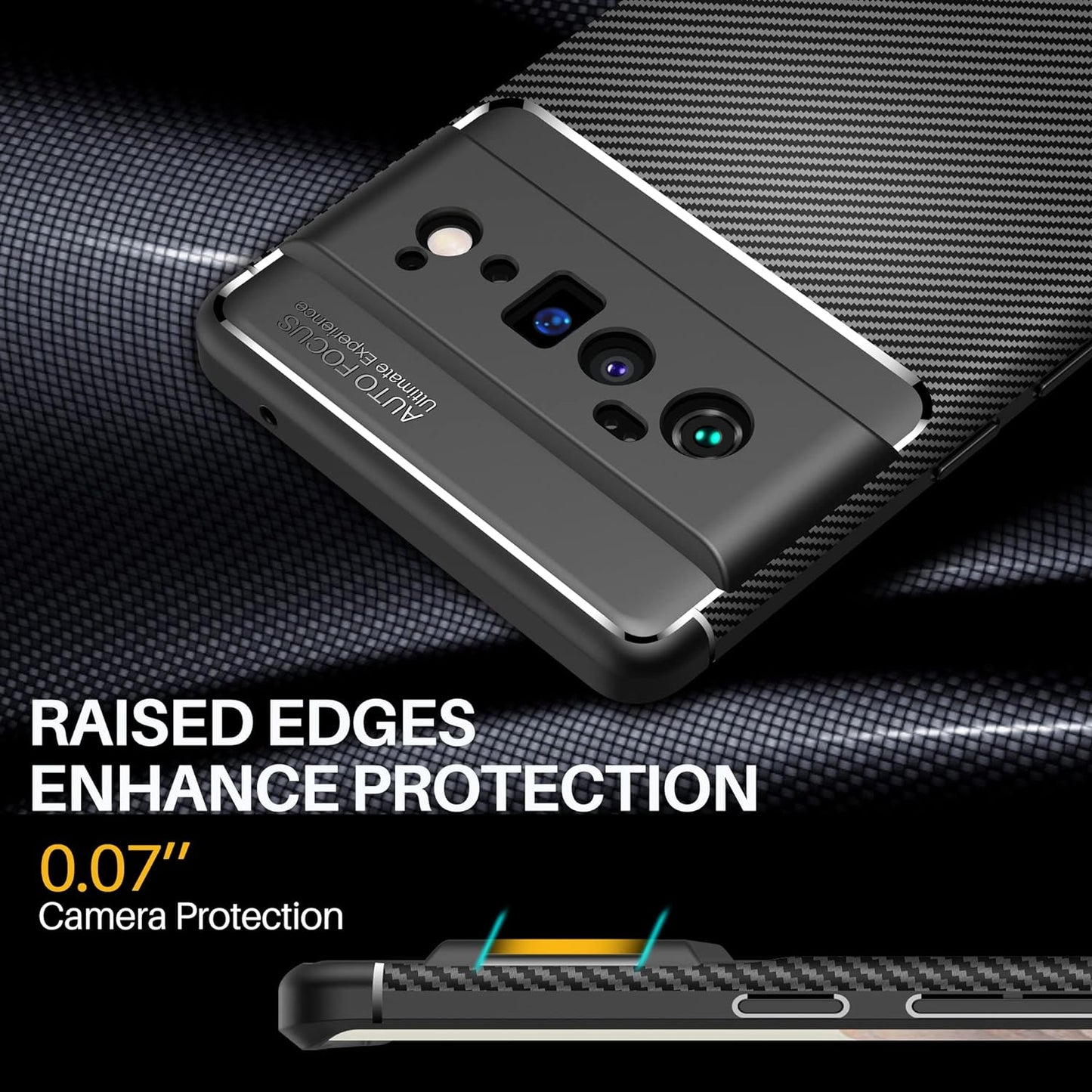 Vakoo Google Pixel 6 Pro Case (6.71-Inch), Soft TPU Series Anti-Fingerprint Anti-Scratch Protective Phone Case for Google Pixel 6 Pro (6.71 Inches, 2021) - Matte Black  Vakoo   