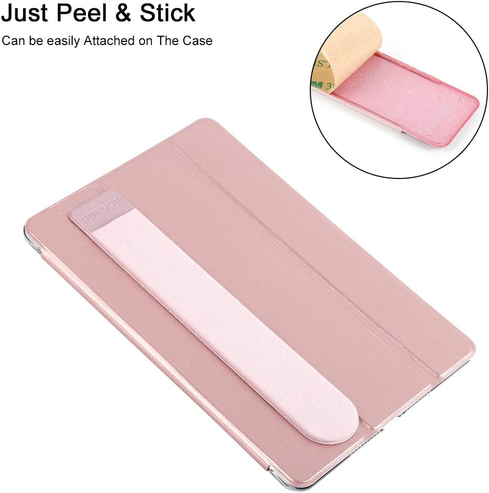 Spessn Compatible for Pencil Holder Sticker, Elastic Lycra Stylus Pocket Ipad Screen Pen Protective Pouch Adhesive Sleeve for Pencil - Rose Gold  Spessn   