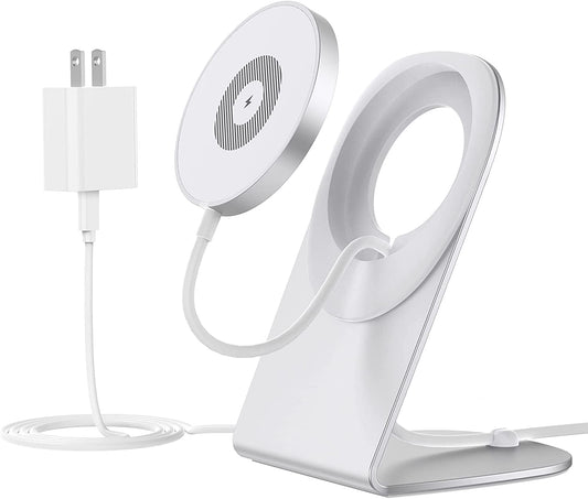 Magnetic Wireless Charger for Apple Series, Mag-Safe Charger Stand 15W Fast Wireless Charging Stand/Pad+5Ft USB-C Cable for Iphone 14 13 12 Pro Max Mini, Airpods(With 20W USB-C PD Adapter)Mag Chargers  Shenzhen Dsenbor Technology Co.,Ltd.   
