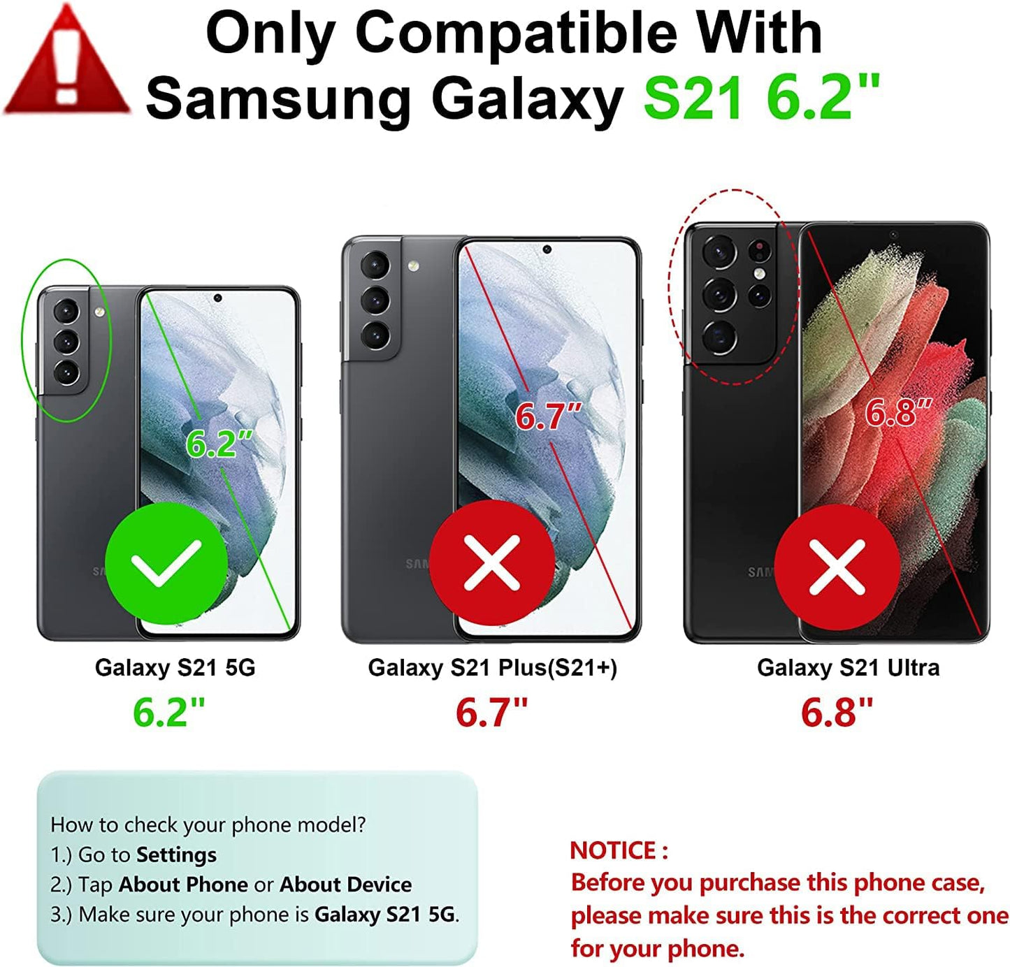 Soios for Samsung Galaxy S21 5G Case(𝙉𝙊𝙏 𝙛𝙤𝙧 𝙋𝙡𝙪𝙨 𝙎𝟮𝟭+ 𝙤𝙧 𝙐𝙡𝙩𝙧𝙖): Galaxy S21 5G 6.2" Case with Kickstand | Heavy Duty Protection Phone Cover | Durable Protective Shockproof Case  SOiOS   