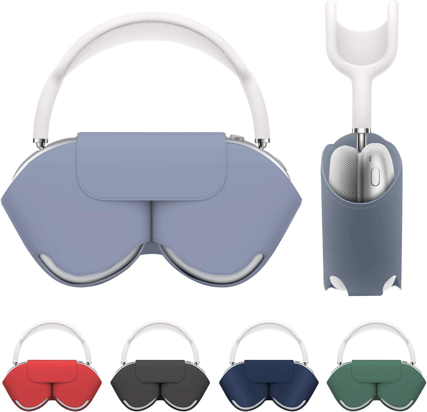 Airpods Max Case, Automatic Sleep Function Protective Headphones Case for Dust and Scratch, Automatic Sleep Function Protective Headphones Case for Dust and Scratch (Black)  CENMASO Light Purple  