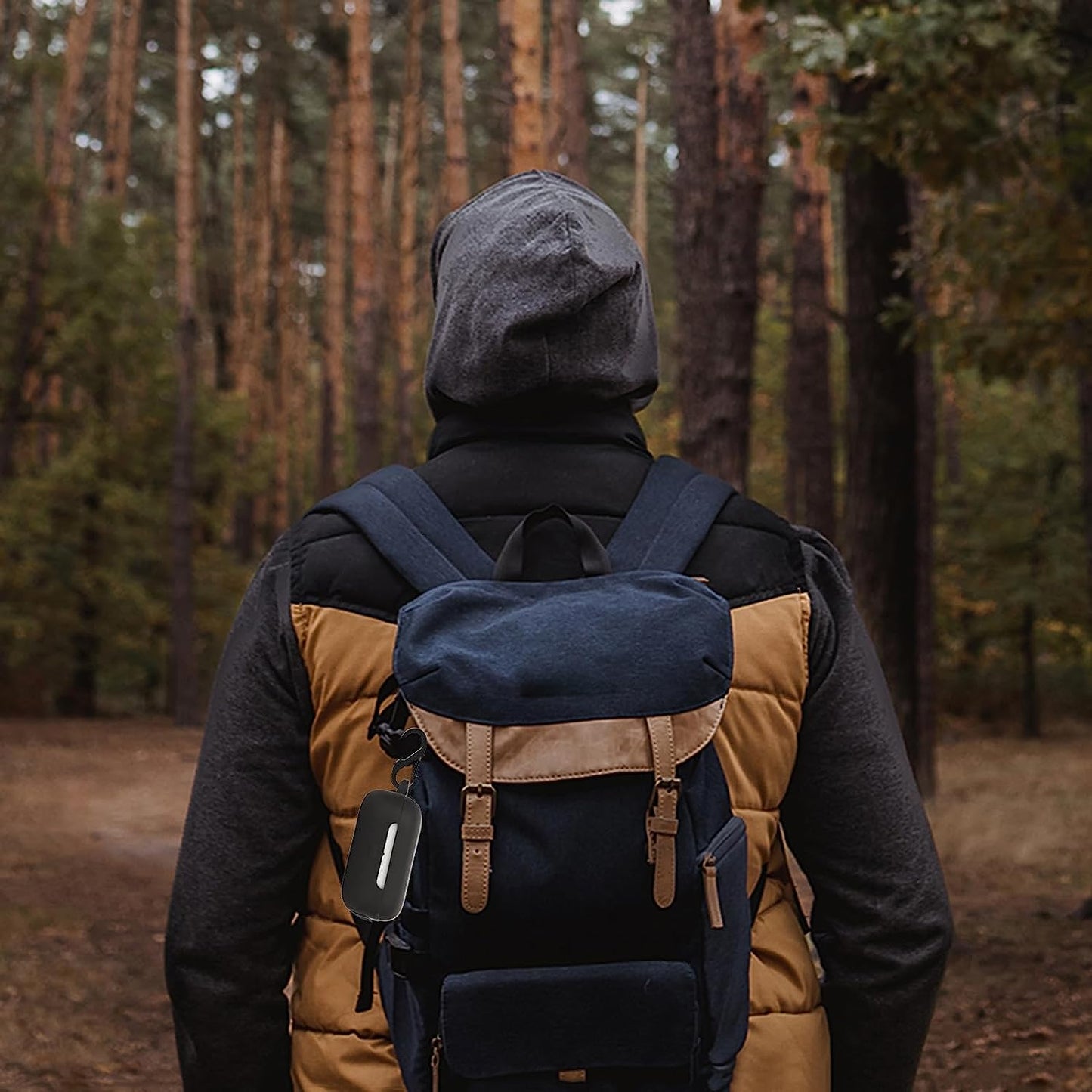 VAEKNVG Silicone Case for Echo Buds 2023, Shockproof Protective Earbuds Cover with Carabiner Accessories(Black)  VAEKNVG   