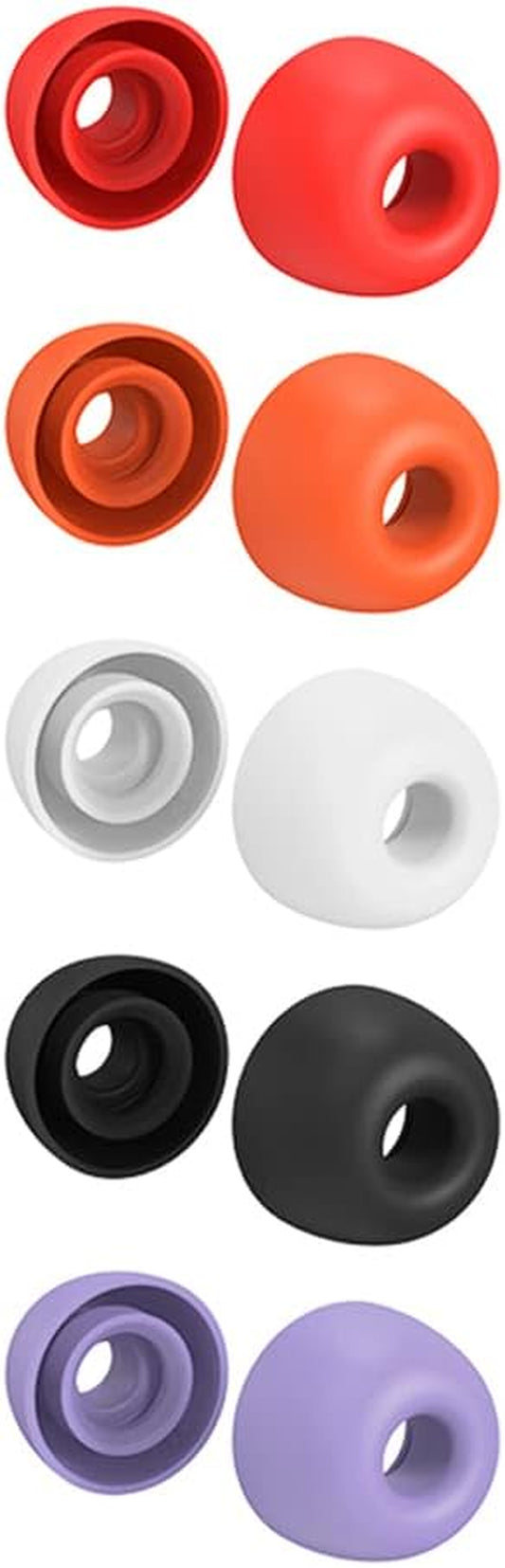 5 Pairs Earbuds Case for Google Pixel Buds Pro, anti Slip Silicone Earpads Case Comfortable Protective Replacement  Hesupy   