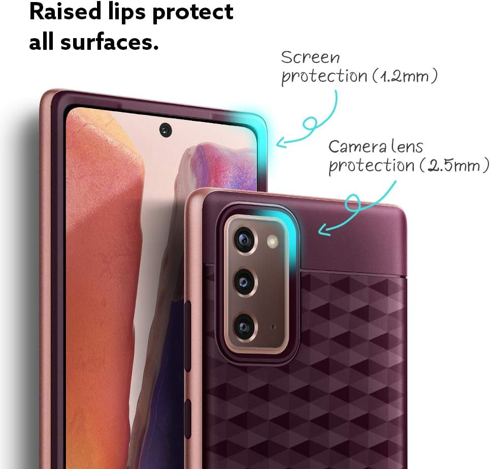 Caseology Parallax for Samsung Galaxy Note 20 Case (2020) 5G - Burgundy  Caseology   