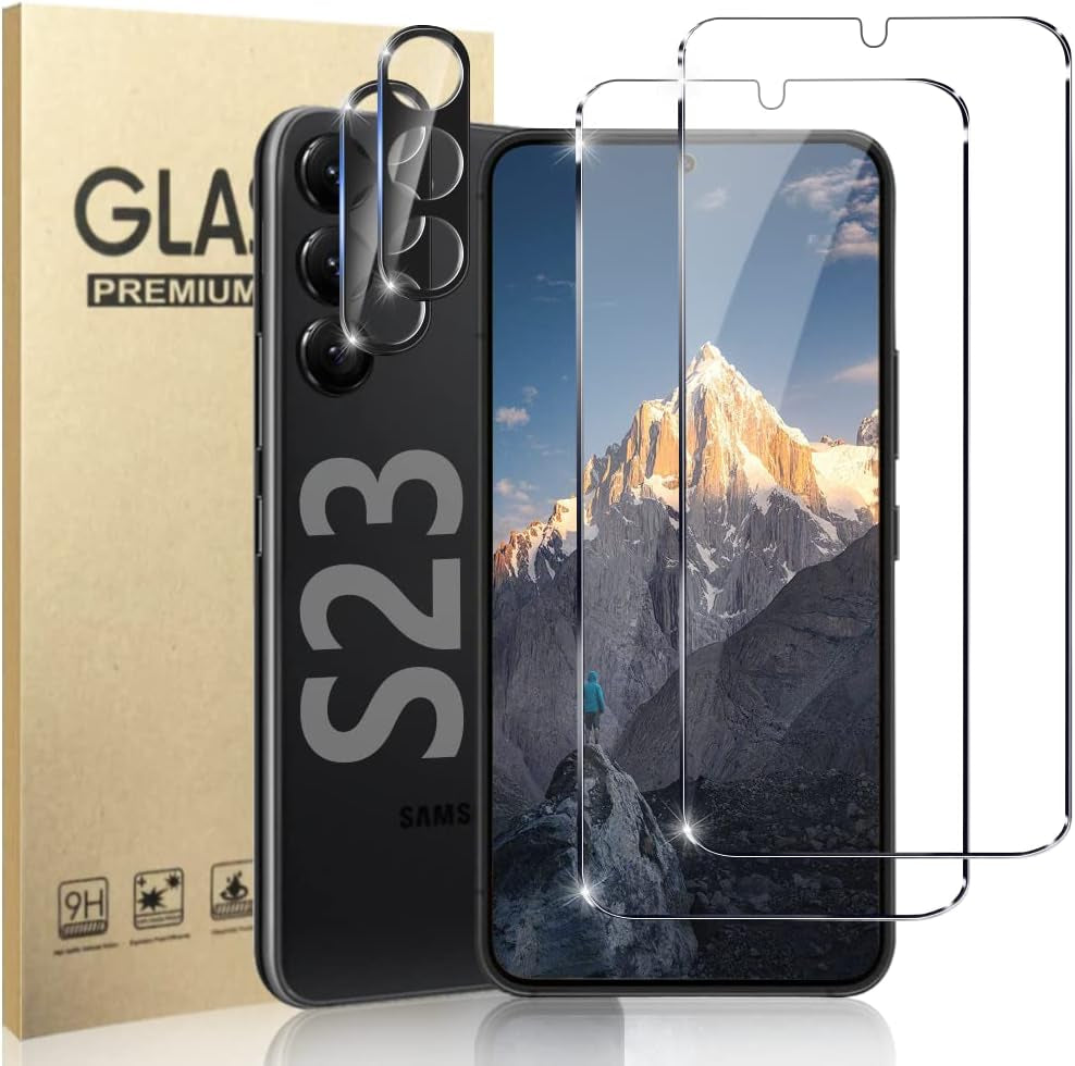 [2+2 Pack] Galaxy Note 20 Ultra 6.9 Inch Privacy Screen Protector with Camera Lens Protector, Fingerprint Compatible, Bubble Free, Flexible Anti-Spy TPU Film for Samsung Galaxy Note 20 Ultra 5G  AFSKU Galaxy S23 Screen Protector  