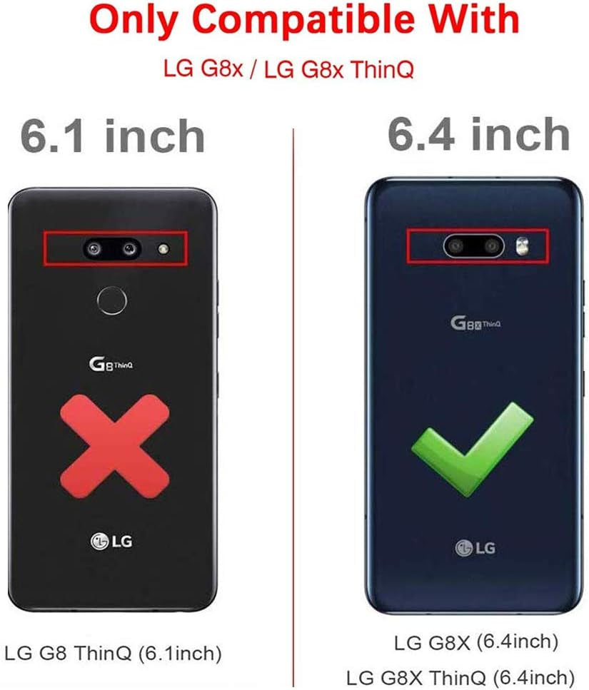 SKTGSLAMY LG G8X Thinq Case, with HD Screen Protector, [Shockproof] Tough Rugged Dual Layer Protective Case Hybrid Kickstand Cover for LG G8X Thinq (Pink)  SKTGSLAMY   