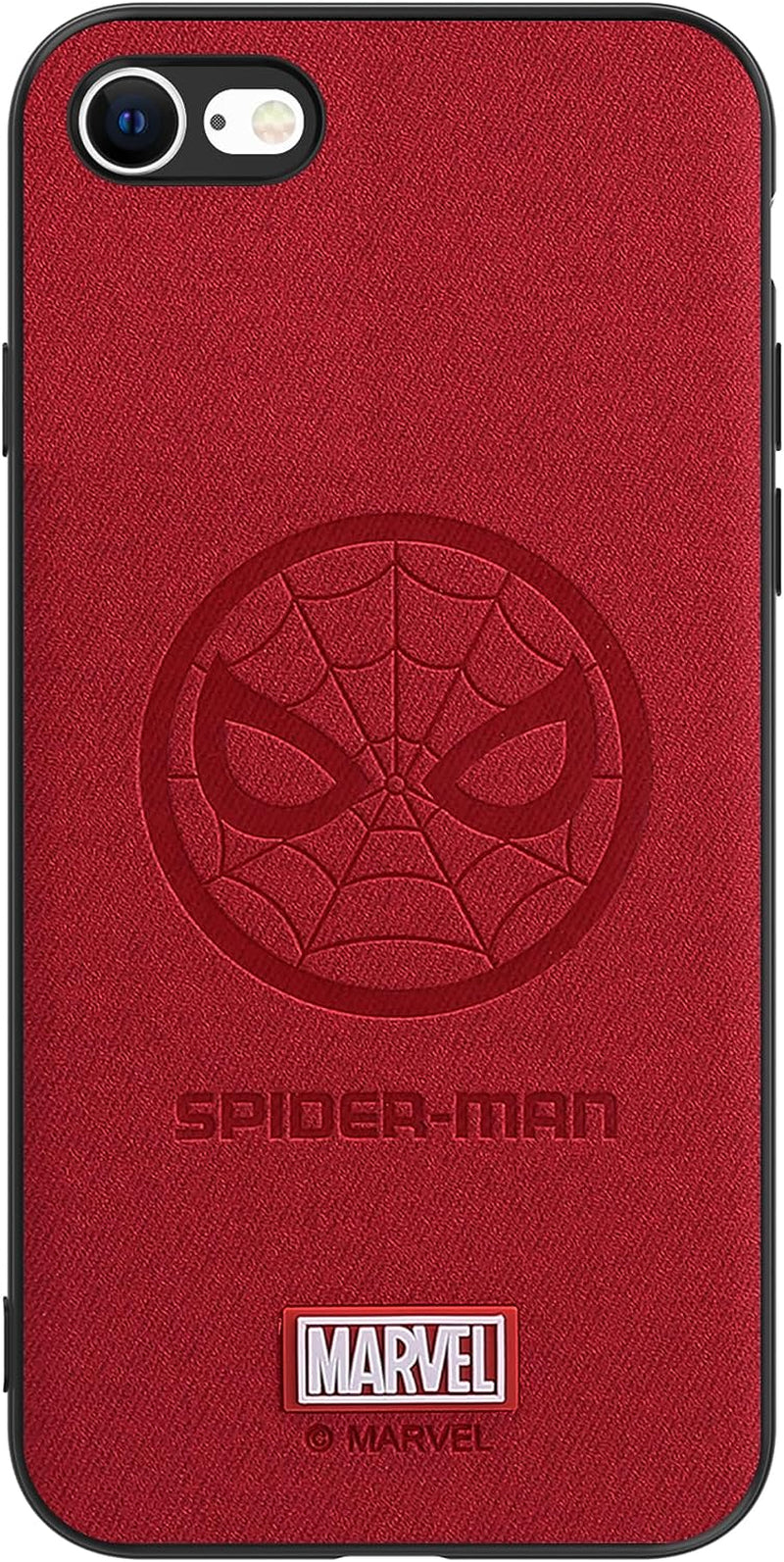 IRON SPIDER Case for Galaxy A12, with Marvel Character Samsung A12 Leather Case, A-BLACK  IRON SPIDER Spider-Red Iphone 7/8 Iphone 2020Se/2022Se 