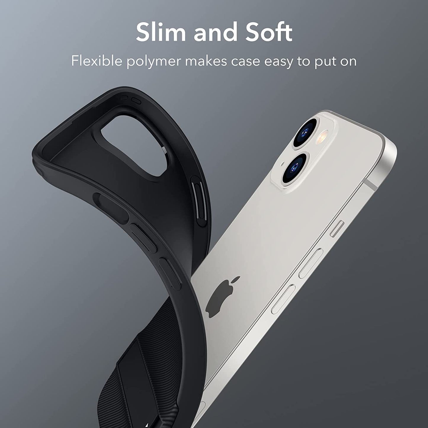 ESR for Iphone 14 Case/Iphone 13 Case, 3 Stand Modes, Military-Grade Drop Protection, Supports Wireless Charging, Slim Back Cover with Stand, Phone Case for Iphone 14/13, Metal Kickstand Case, Black  Electronic Silk Road Corp   