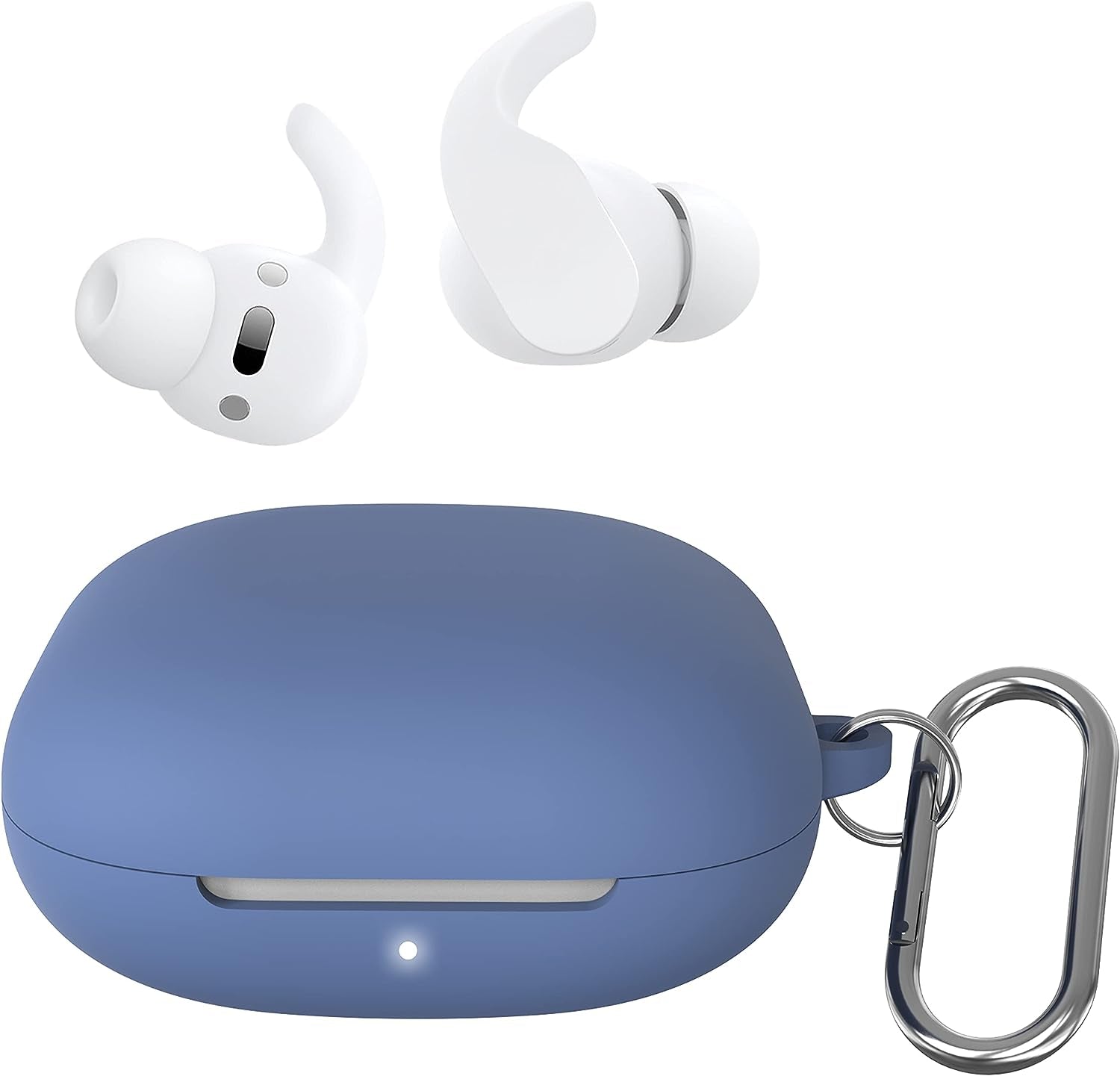 Damonlight Case for Beats Fit Pro Silicone Protective Case Cover (Black)  DamonnLight Blue  