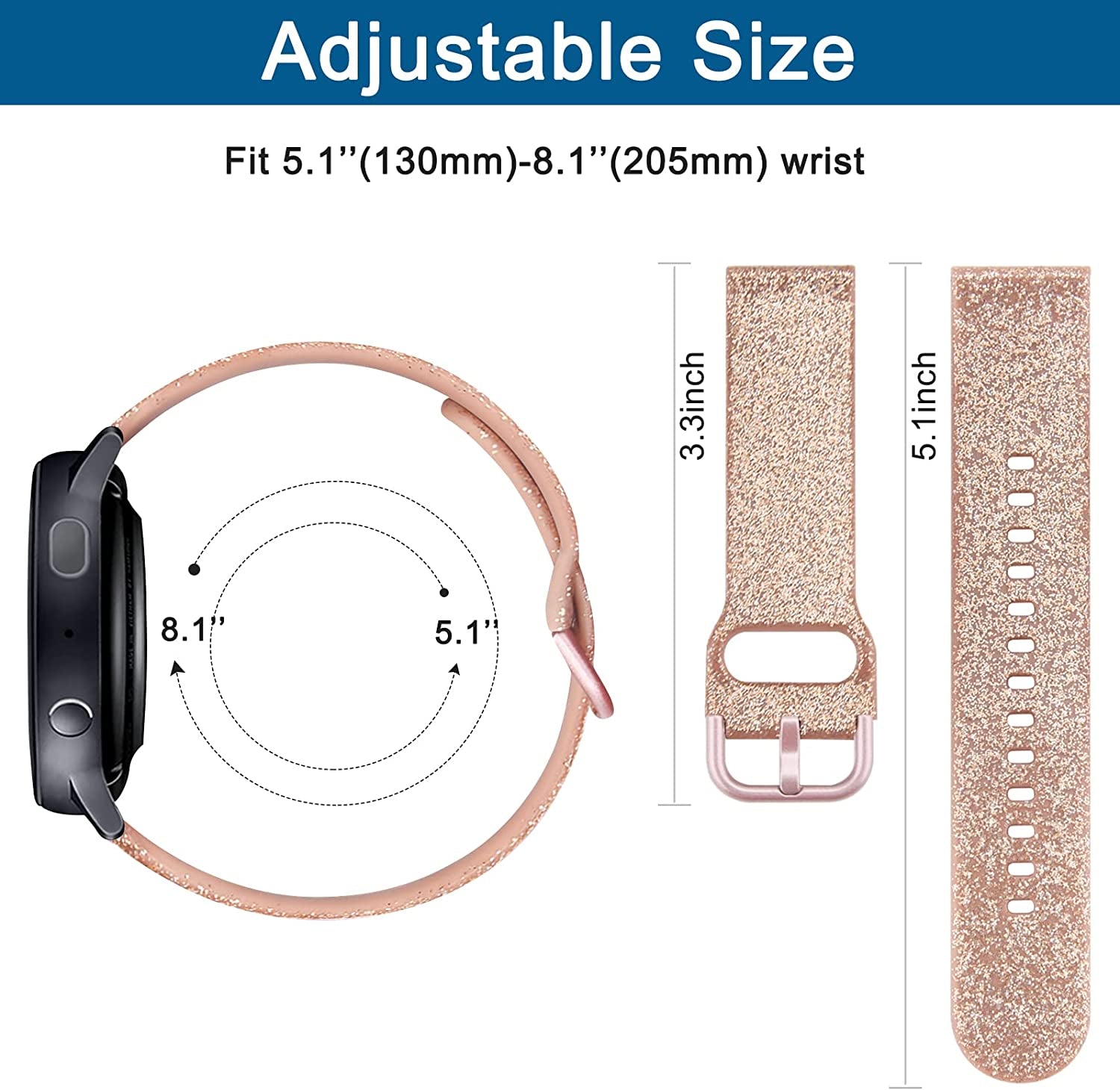 Mugust Screen Protector Cases with Band Compatible for Samsung Galaxy Watch Active 2 40Mm & 44Mm, TPU Protective Case Band Silicone Sport Wristband Strap for Men Women  Mugust   