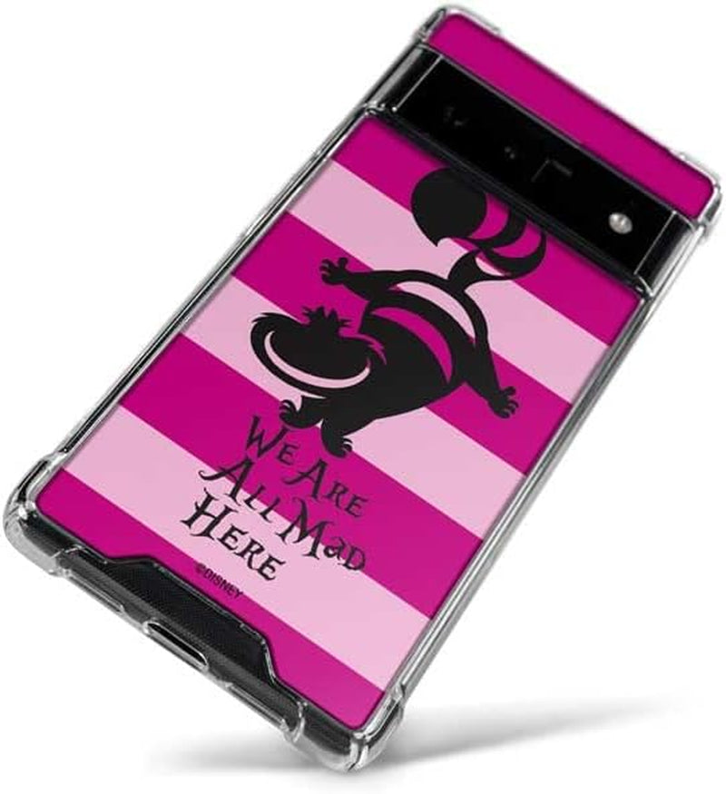 Skinit Clear Phone Case for Google Pixel 6 Pro - Officially Licensed Disney Cheshire Cat We Are All Mad Here Design  Skinit   
