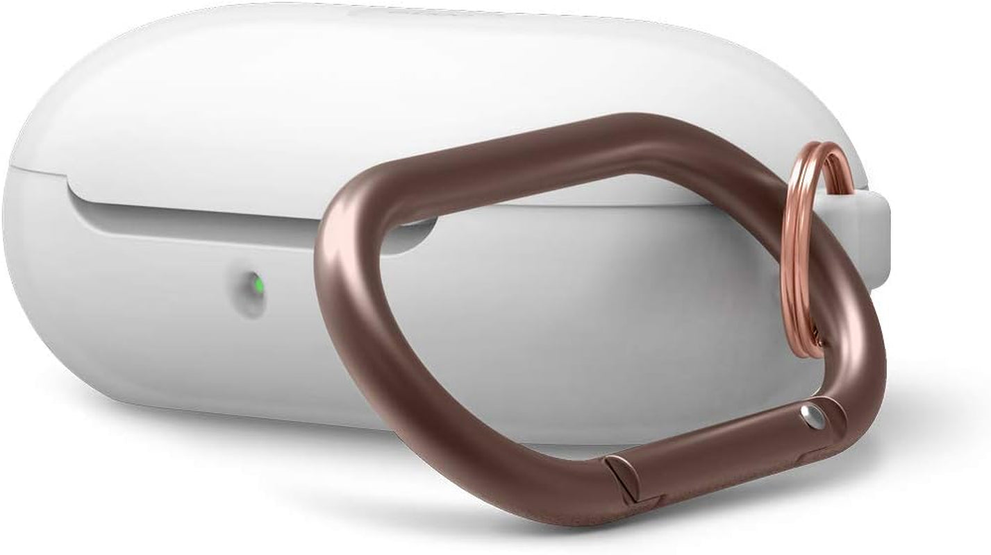 Elago Silicone Case Designed for Samsung Galaxy Buds plus Case (2020) / Galaxy Buds Case (2019) [Body-Lavender/Top-Lovely Pink ] - Full Body Protection, Adhesive Gel Pad  elago Nightglow Blue  