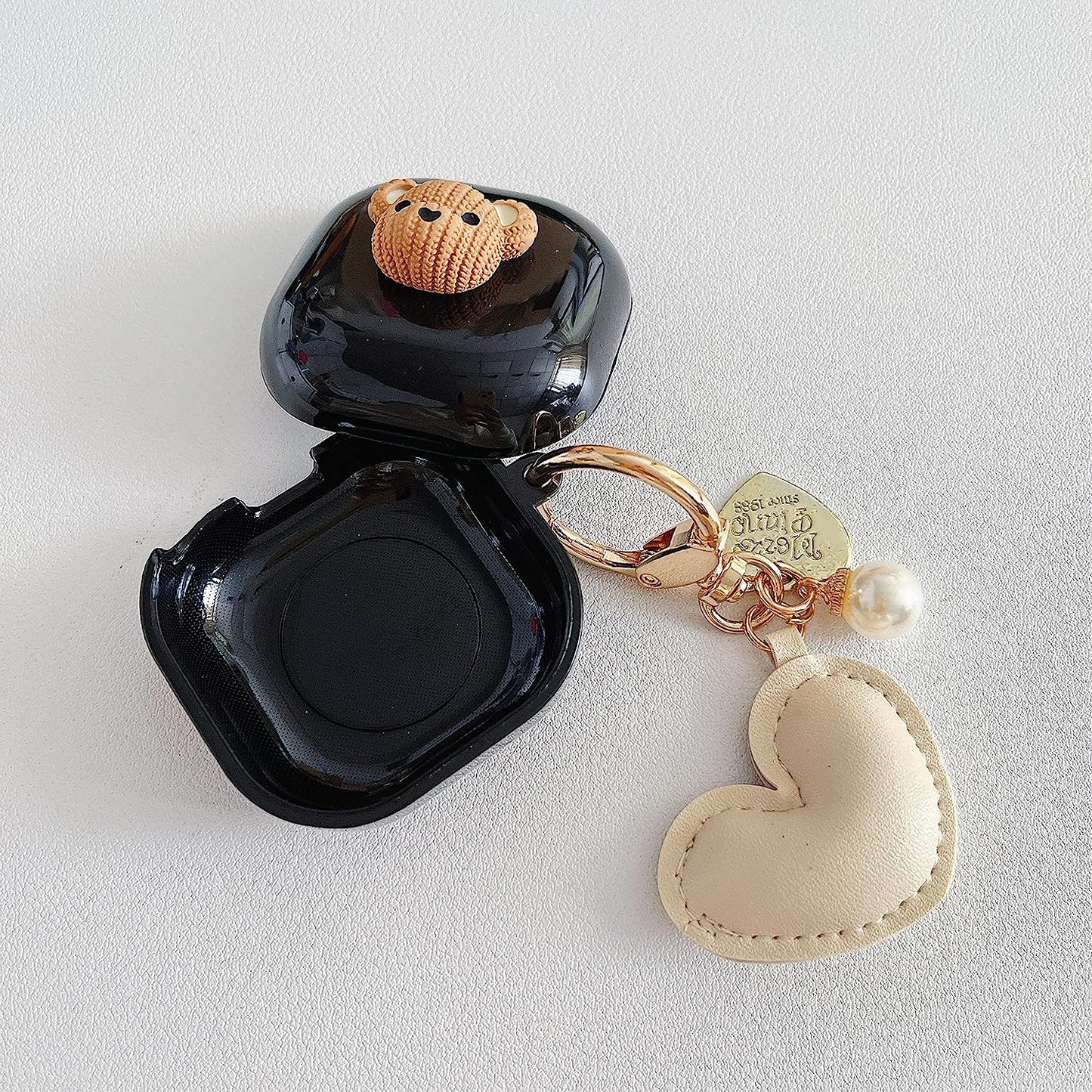 CASEVERSE Case for Samsung Galaxy Buds2 Pro/Buds 2 /Buds Pro/Buds Live with Pendant, Cute Funny Bear Protective Hard PC Headphones Covers  CASEVERSE   