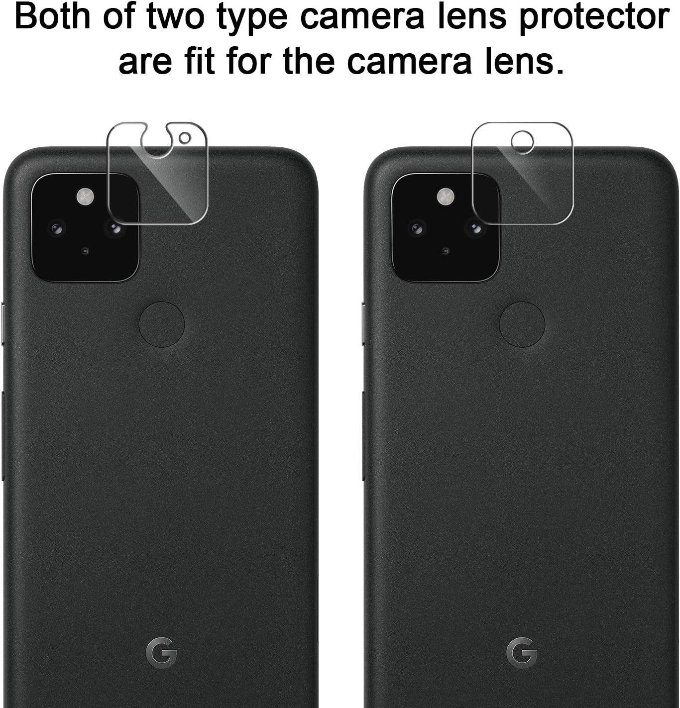 6 Pack LK 3 Pack Screen Protector + 3 Pack Camera Lens Protector for Google Pixel 5, Tempered Glass, Easy Frame Installation, HD Ultra-Thin  LK   