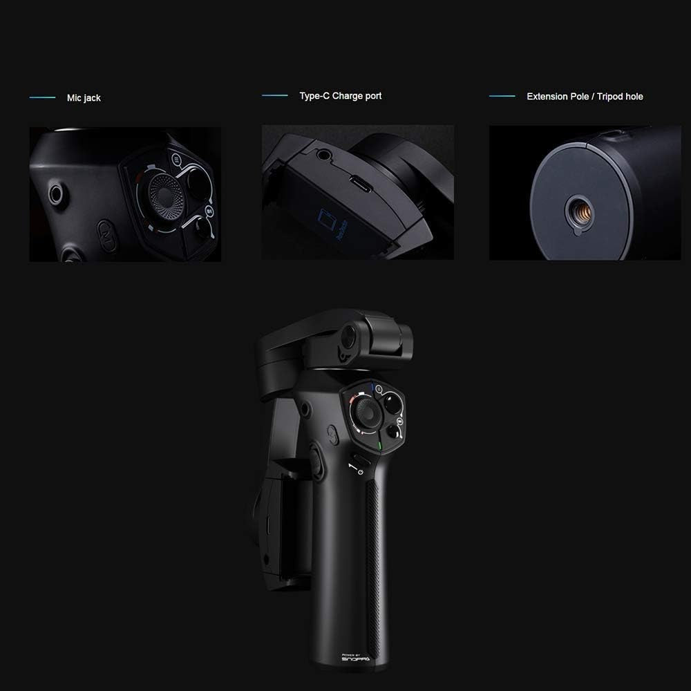YTYZC 3-Axis Foldable Pocket Sized Handheld Gimbal Stabilizer for Smartphone Charging  ytyzc   
