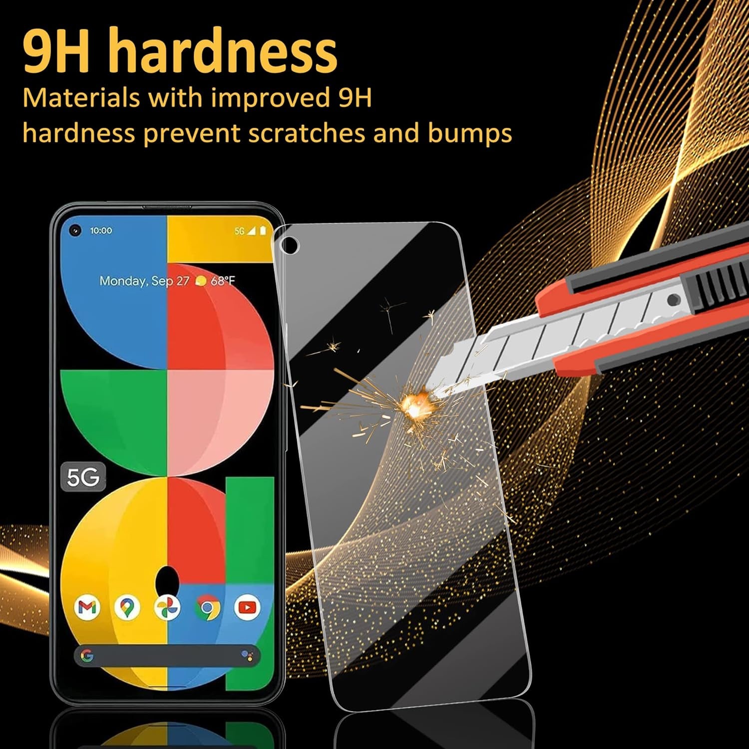 WILLONE (2+2 Pcs for Google Pixel 5A Screen Protector (2 Pcs) +Camera Lens Protector (2 Pcs) +Alignment Tool, Touch Sensitive, 9H Hardness, Tempered Glass Screen Protector for Google Pixel 5A 5G  WILLONE   