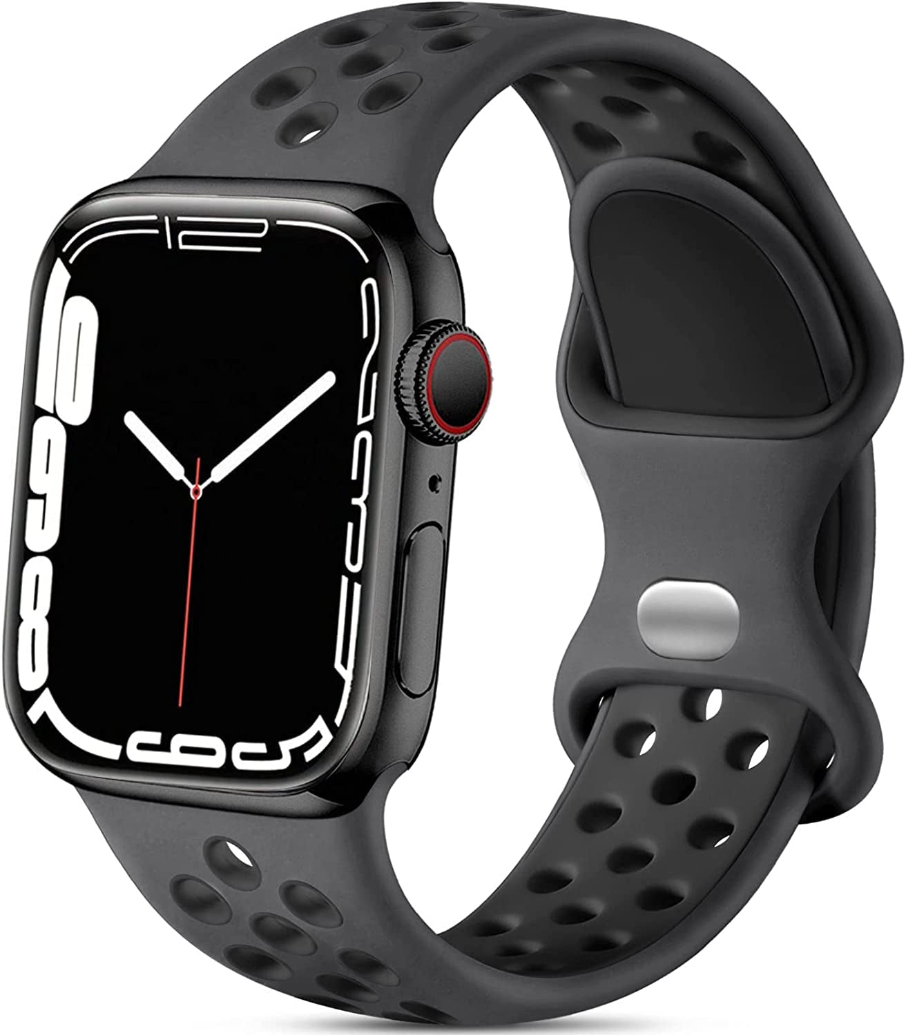 Lerobo Sport Band Compatible with Apple Watch Band 38Mm 40Mm 41Mm 45Mm 44Mm 42Mm for Women Men,Soft Silicone Sport Breathable Wristband Replacement Strap Compatible for Iwatch SE Series 7 6 5 4 3 2 1  PJStore-US   