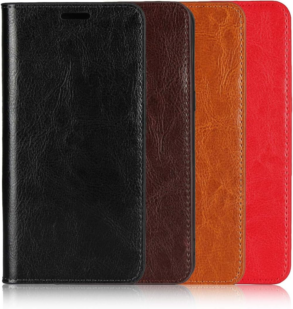 Icovercase for LG V40 Thinq Wallet Case with Card Slots Holder, Premium Leather Kickstand Feature Flip Folio Case Cover for LG V40 Thinq (Khaki)  iCoverCase   