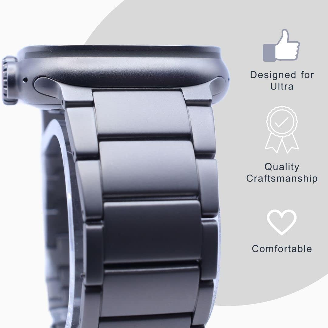 Ultra Titanium Band 49Mm Compatible with Apple Watch Ultra Metal Band - Titanium Metal Bracelet  Generic   
