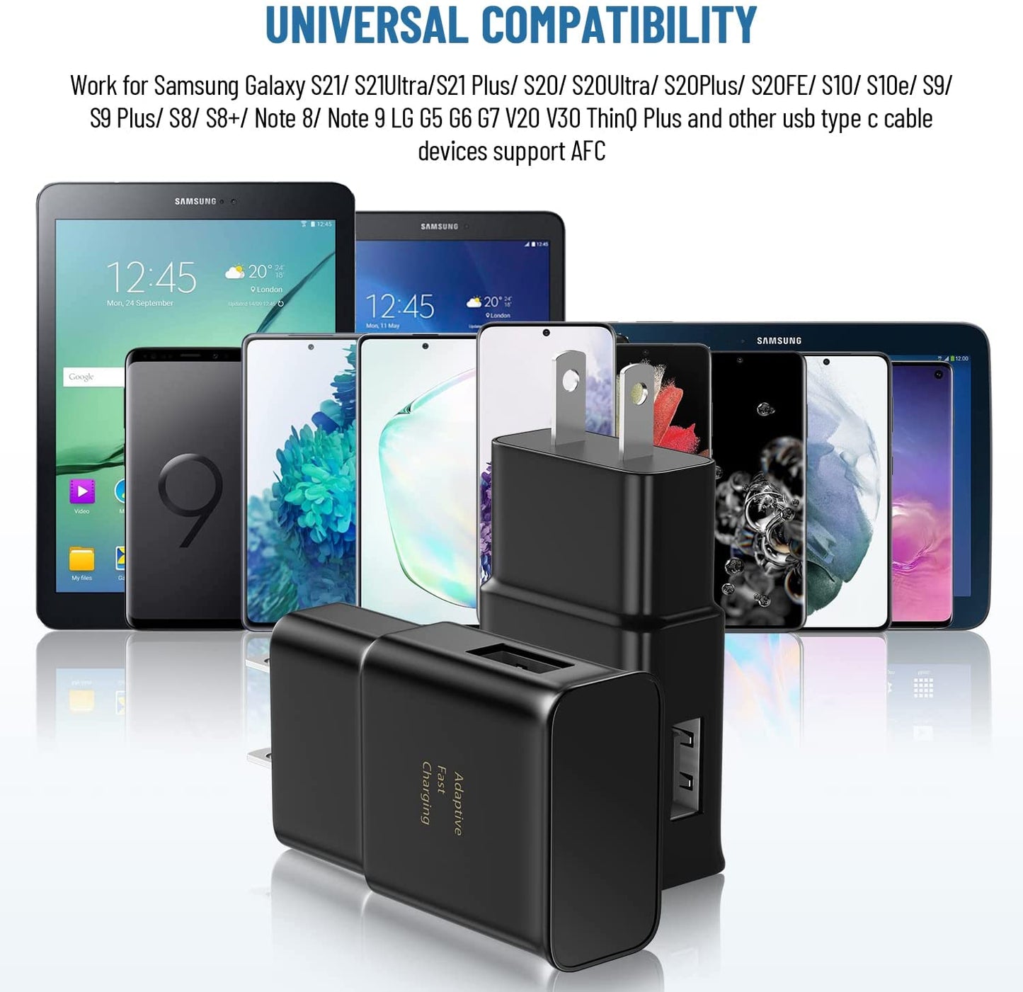 Phone Charger Android,Samsung Charger Type C Fast Charging Block with 10Ft USB Type C Cable for Samsung Galaxy S10/S9/S8/S22/S22 Ultra/S22+/S21/S21Ultra/S21+/S20/S20+/S20 Ultra/Note 8 9 10 20/S20 FE  ShenZhen ZhongHui electronic Co Ltd   