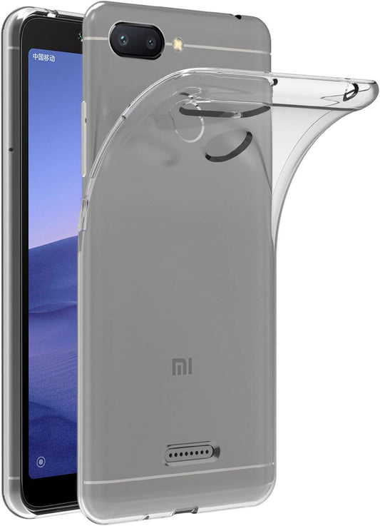 Maijin Case for Xiaomi Redmi 6 (5.45 Inch) Soft TPU Rubber Gel Bumper Transparent Back Cover  MaiJin   