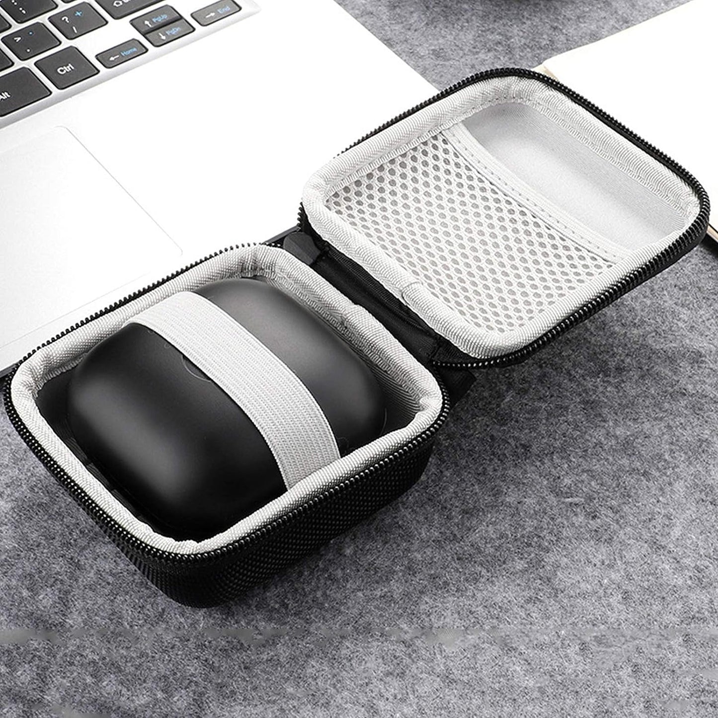 Goodliest Portable Multifunction Hard Wireless Earphone Storage Pouch Case Compatible with Powerbeats Pro/3 Black  Goodliest   