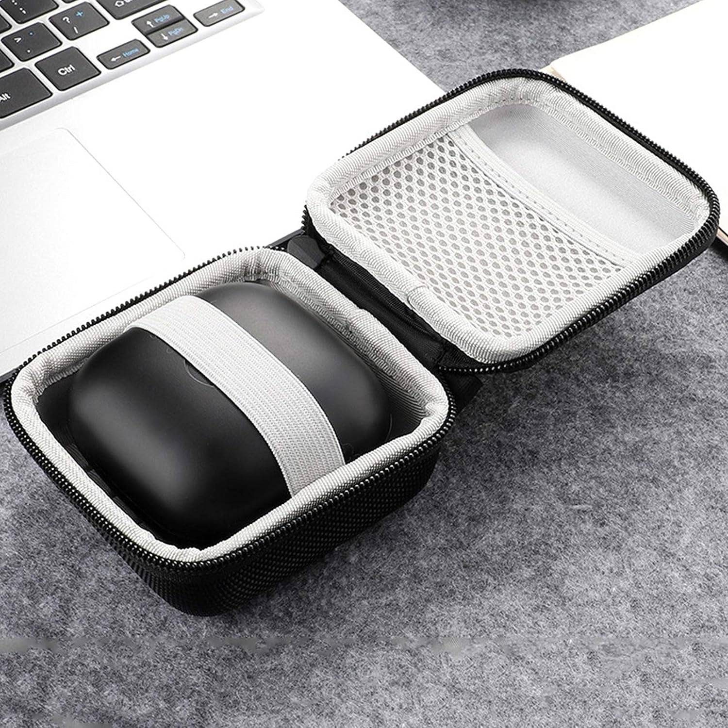 Goodliest Portable Multifunction Hard Wireless Earphone Storage Pouch Case Compatible with Powerbeats Pro/3 Black  Goodliest   