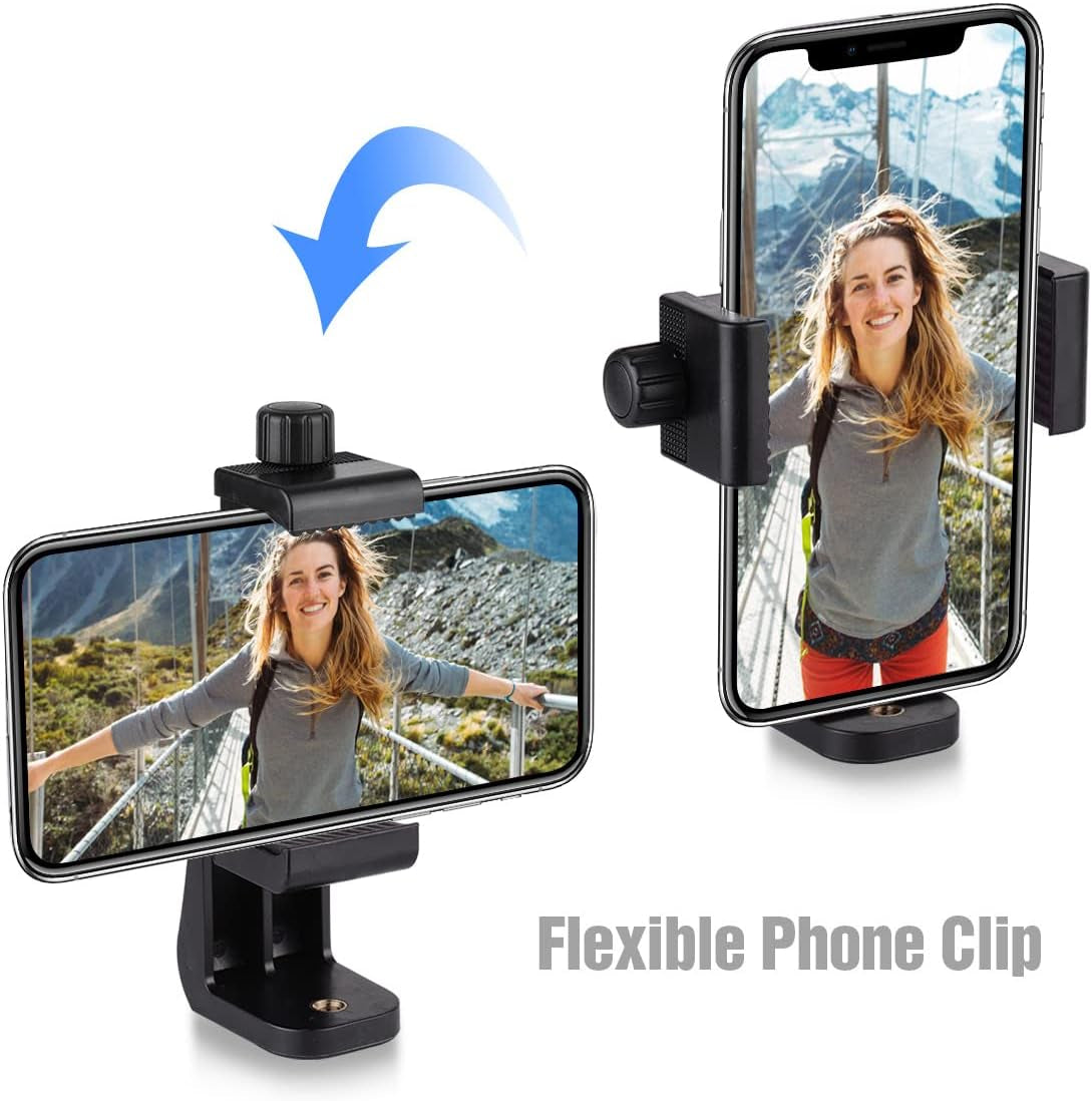 Andoer 54-Inch Selfie Stick Extendable Tripod Stand Aluminum Alloy with Detachable Desktop Tripod Phone Holder Sports Camera Mount Adapter Remote Shutter Compatible with Iphone and Android Phones  Andoer   