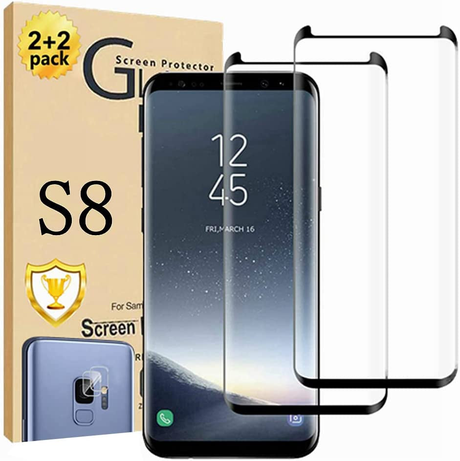 Micger Galaxy Note 20 Ultra Screen Protector, 2 Pack Camera Lens Protector【2+2 Pack】 Compatible Fingerprint, Easy Installation, 3D Glass 9H Hardness Tempered Glass Screen Protector for Samsung Galaxy Note 20 Ultra 5G  Micger Samsung Galaxy S8 Screen Protector  