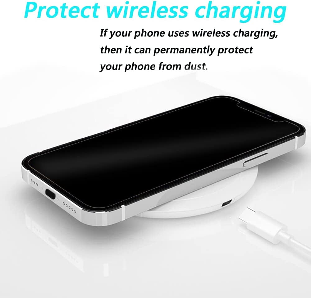 CKANDAY 10 Pairs Anti-Dust Plugs Set Compatible with Iphone 13, 12, 11, X, XS, XR, 8, 7, Plus, Pro, Max, Mini, Ipad, Air Pods Charging Port and Earphone Jack, Silicone Dust Pluggy Caps, Flat Design  CKANDAY   