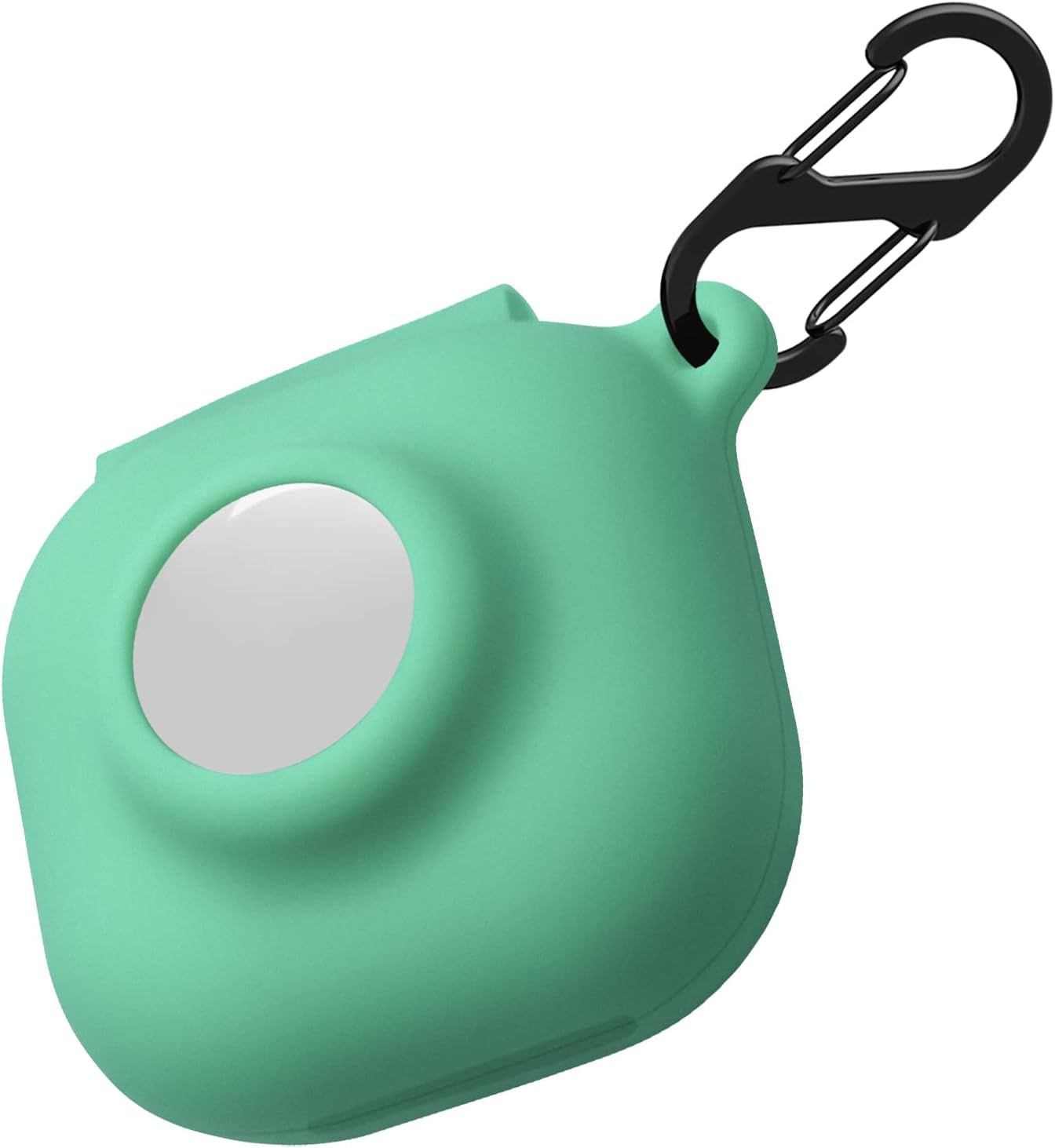 Geiomoo 2 in 1 Silicone Case Compatible with Beats Fit Pro and Air Tag, Protective Cover with Carabiner (Navy Blue)  Geiomoo Teal  