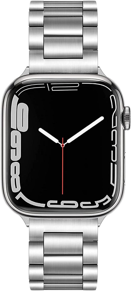 Trumirr Band for Apple Watch Series 8 7 41Mm Silver, Solid Stainless Steel Watchband Replacement Strap for Iwatch SE Series 8 7 6 5 4 3 2 1 41Mm 40Mm 38Mm  TRUMiRR   