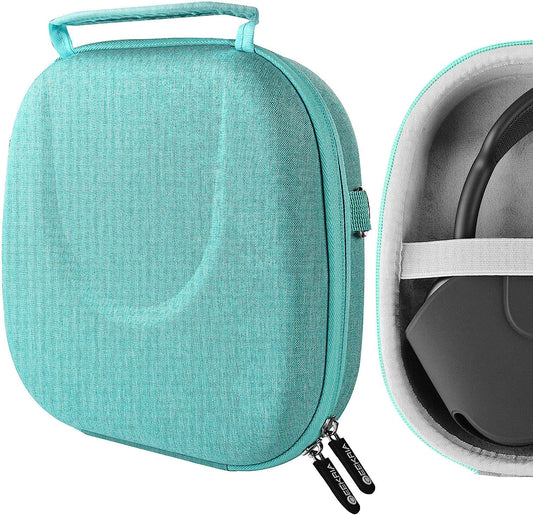 Geekria Shield Headphones Case, Compatible with Airpod Max Headphones Case, Replacement Hard Shell Travel Carrying Bag with Room for Smart Case and Accessories Storage (Green)  Geekria   