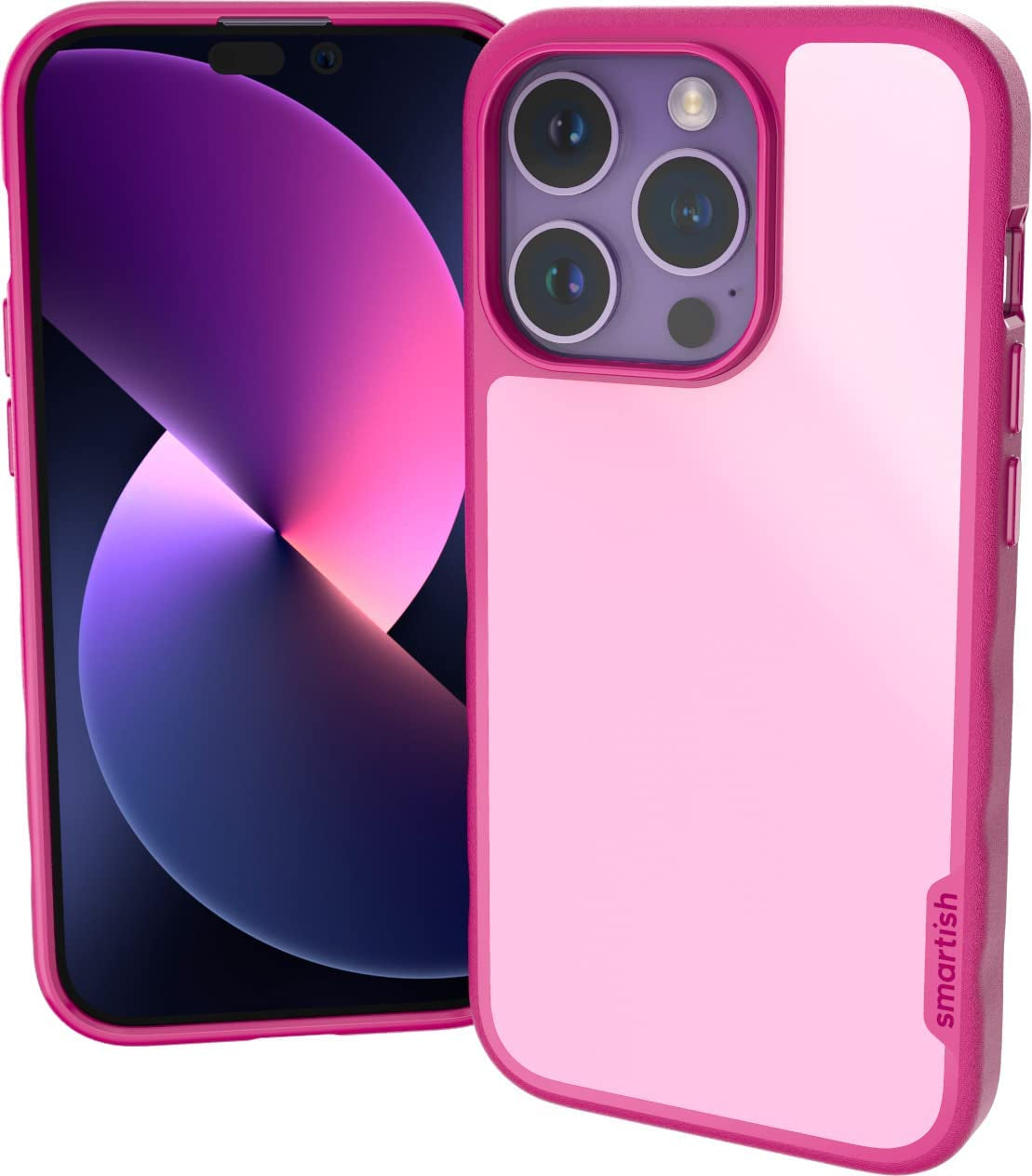 Smartish Iphone 14 Slim Case - Gripmunk Compatible with Magsafe [Lightweight + Protective] Thin Grip Cover with Microfiber Lining - Nothin' to Hide  Smartish {All Pink Everything} iPhone 14 Pro 